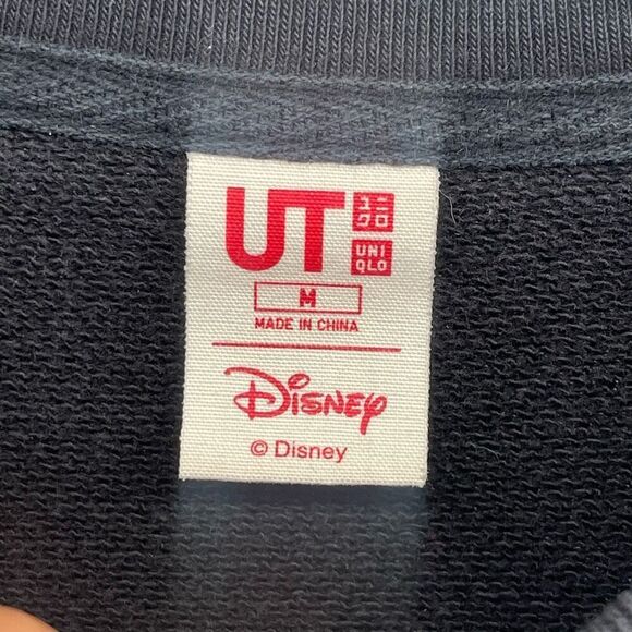 Uniqlo Vintage Disney Mickey Mouse Black Sweatshirt Women’s M – Rare Streetwear - Picture 6 of 12